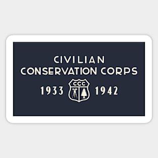 Civilian Conservation Corps - Shield with Years Sticker
